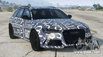 Audi RS 6 Avant Purple Navy for GTA 5