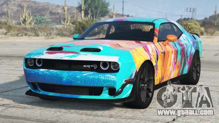 Dodge Challenger SRT Spanish Sky Blue for GTA 5