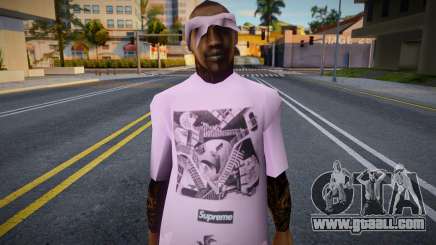 Ballas1 White Tshirt for GTA San Andreas