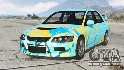 Mitsubishi Lancer Evolution IX Turquoise Blue for GTA 5