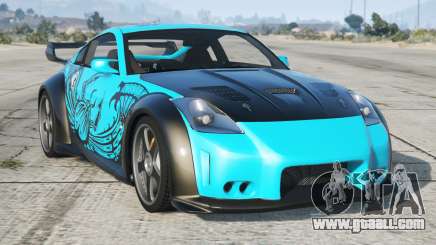 Nissan 370Z Veilside Turquoise Blue for GTA 5