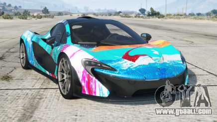 McLaren P1 Spanish Sky Blue for GTA 5