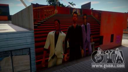 Tommy, Ken and Lance from Vice City Mural for GTA San Andreas