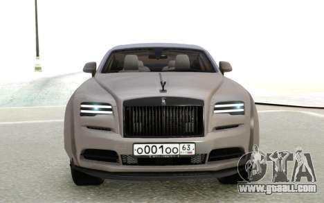 Rolls Royce Wraith Silver for GTA San Andreas