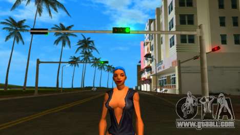 Girl with blue hair for GTA Vice City