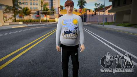 A guy in a fashionable outfit for GTA San Andreas