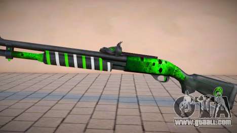 Green Chromegun Toxic Dragon by sHePard for GTA San Andreas