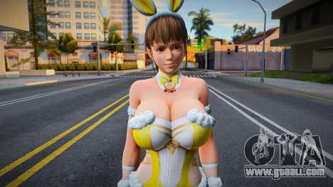 DOAXVV Sexy Hitomi Bunny Clock Yellow for GTA San Andreas