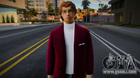 Guy in a burgundy jacket for GTA San Andreas