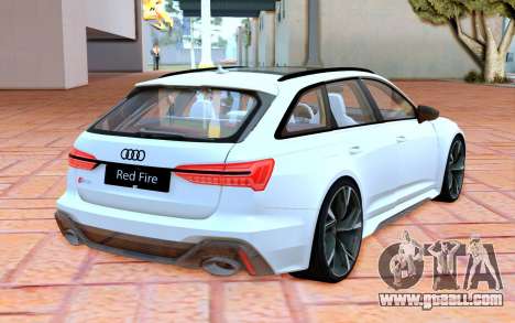 Audi RS6 Avant Red Fire for GTA San Andreas