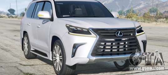 Lexus LX 570 (J200) Light Gray [Add-On] for GTA 5