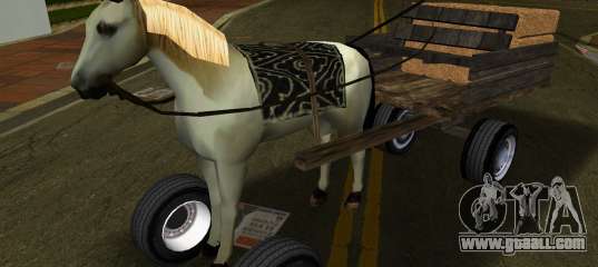 Horse with cart v2 for GTA Vice City