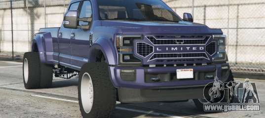 Ford F-450 Limited Purple Navy [Replace] for GTA 5