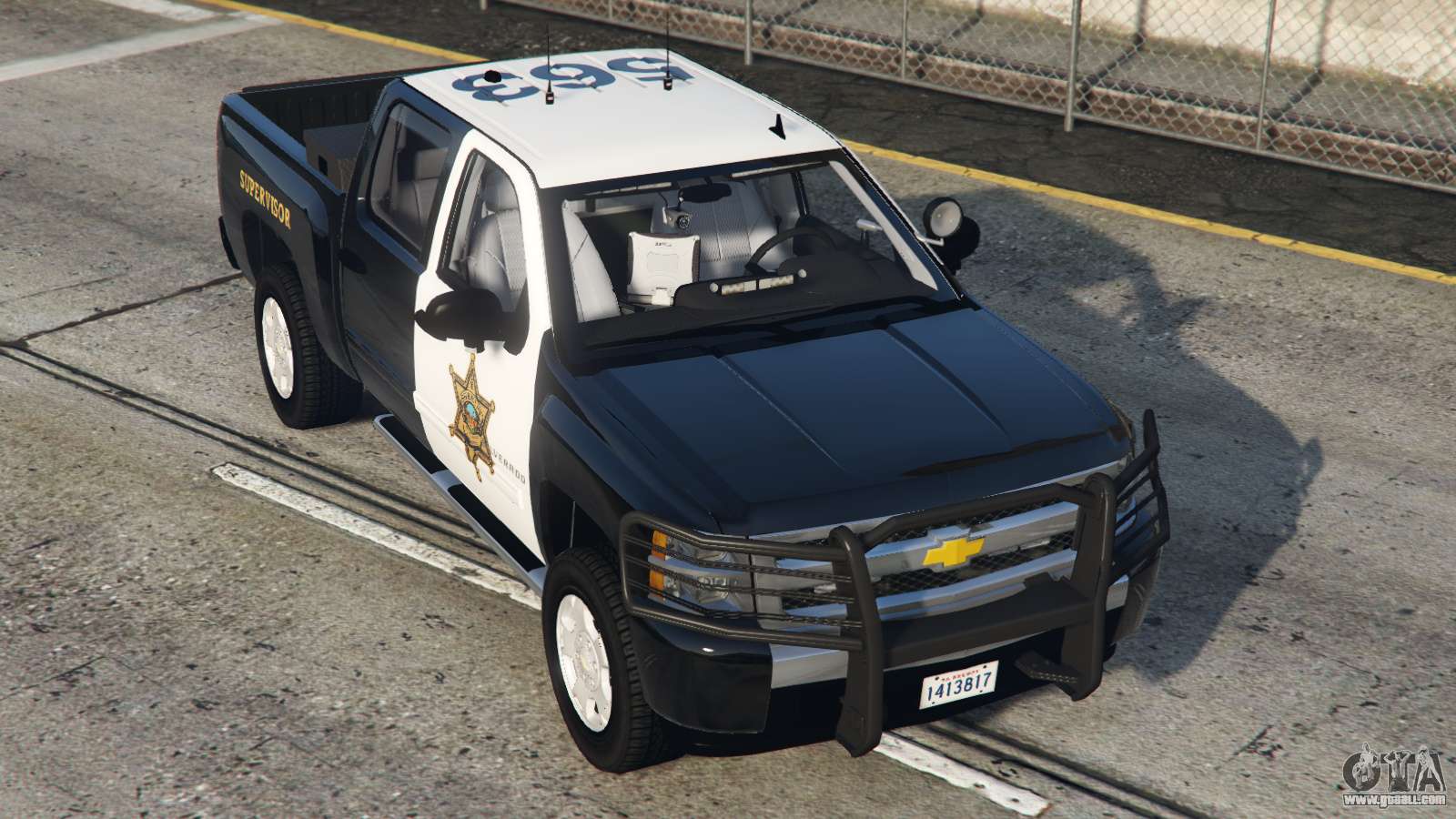 Chevrolet Silverado 1500 Police [Add-On] for GTA 5