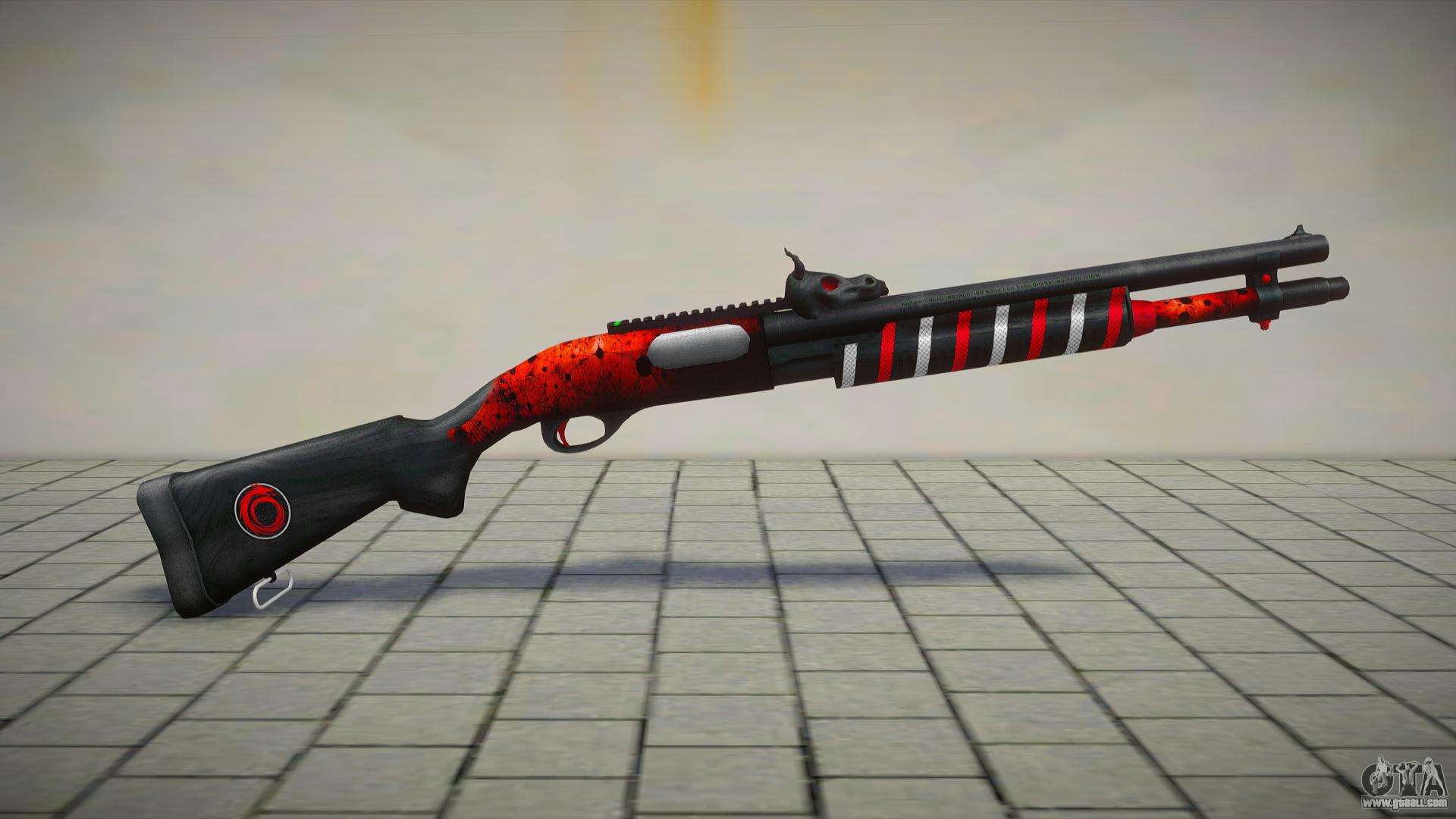 Red Chromegun Toxic Dragon by sHePard for GTA San Andreas