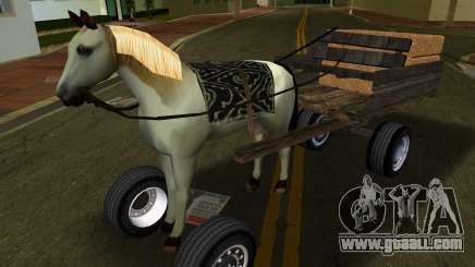 Horse with cart v2 for GTA Vice City