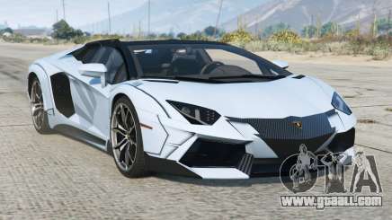 Lamborghini Aventador LP 700-4 Roadster (LB834) Azureish White [Add-On] for GTA 5