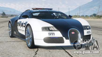 Bugatti Veyron Hot Pursuit Police [Replace] for GTA 5
