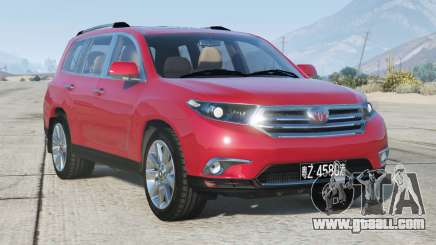 Toyota Highlander (XU40) Amaranth Red [Add-On] for GTA 5