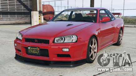 Nissan Skyline (R34) Fire Engine Red [Add-On] for GTA 5