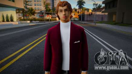 Guy in a burgundy jacket for GTA San Andreas