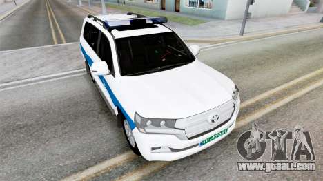 Toyota Land Cruiser Police Aqua Squeeze for GTA San Andreas